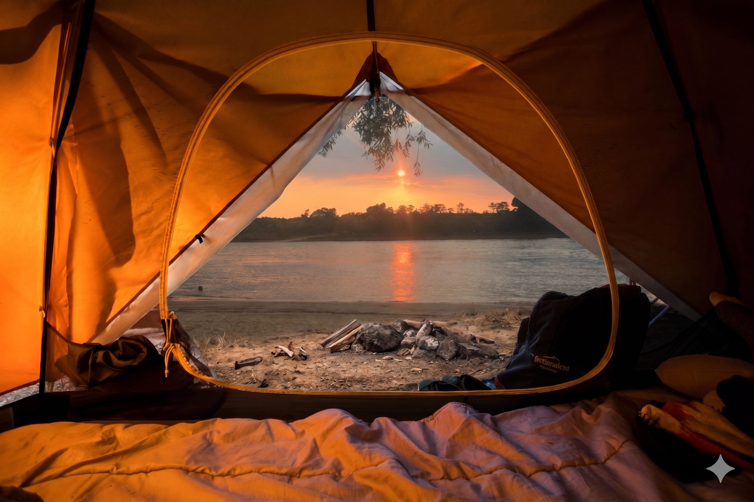 Camping am Rhein — Strand Terrasse